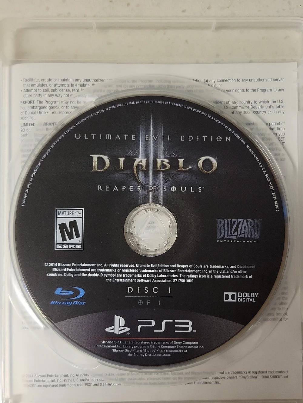Diablo III: Reaper of Souls (PS3)